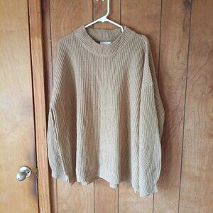 Andree By Unit Plus Size Women's Brown Oversized Sleeves  Sweater size 2X NWT